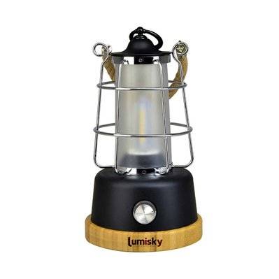 Lanterne sans fil LED WILDY Noir Métal H23CM - WILDY - 3760093548335