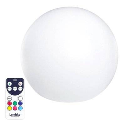 Boule lumineuse sans fil flottante LED BOBBY C40 Multicolore Polyéthylène D40CM - BOBBY C40 - 3760119732847