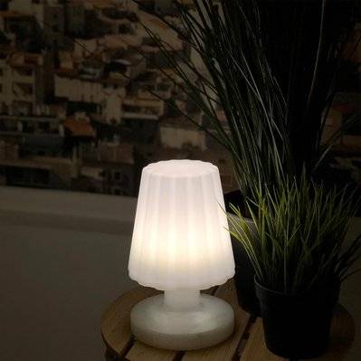 Mini lampe à poser sans fil LED LADY MINI Blanc Polyéthylène H22CM - 30841 - 3760119733011