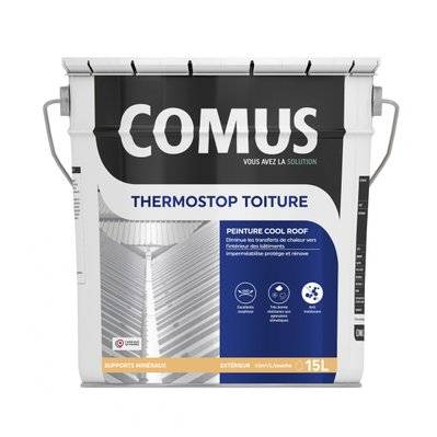 THERMOSTOP TOITURE 15L Peinture régulatrice de chaleur des toitures - COMUS - A017320 - 3539760386583