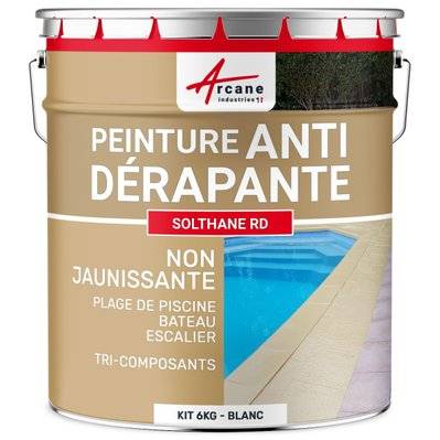 Peinture antidérapante pour sol extérieur - SOLTHANE RD-30 kg Blanc - 156_31495 - 3700043488601