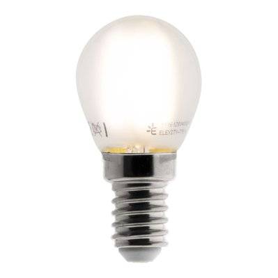 Ampoule déco filaments LED dépolie E27 - 4W - Blanc chaud - 400 Lumen - 2700K - Zenitech - 455054 - 3608894550549
