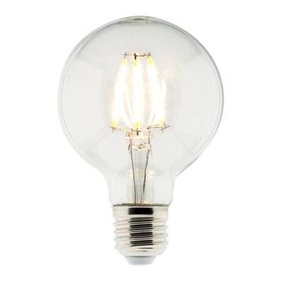 Ampoule déco filaments LED E27 - 6W - Blanc chaud - 600 Lumen - 2700K - A++ - Zenitech - 455050 - 3608894550501