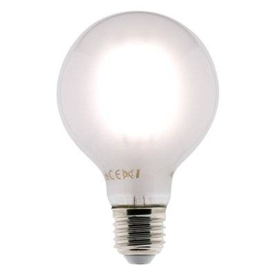 Ampoule déco dépolie filaments LED E27 - 6W - Blanc chaud - 600 Lumen - 2700K - A++ - Zenitech - 455056 - 3608894550563