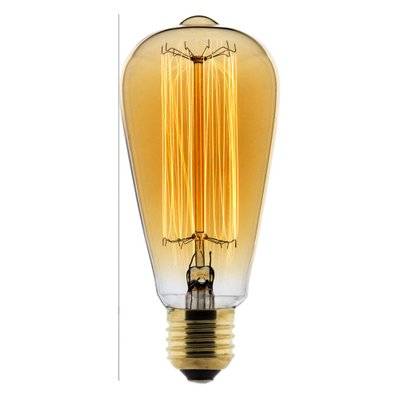 Ampoule Déco filament carbone Edison 25W E27 2700K (blanc chaud) - 455080 - 3608894550808