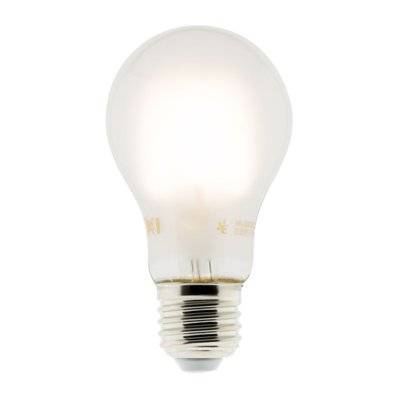 Ampoule déco dépoli filament LED E27 - 4W - Blanc chaud - 400 Lumen - 2700K - A++ - Zenitech - 455052 - 3608894550525