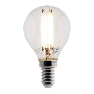 Ampoule Déco filament LED Sphérique 4W E14 470lm 2700K (blanc chaud) - 455049 - 3608894550495