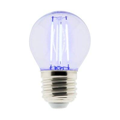 Ampoule LED Déco filament bleu 3W E27 Sphérique - Elexity - 455057 - 3608894550570