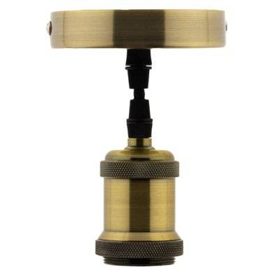 Kit de suspension luminaire métal avec cordon textile Cuivre - 631020 - 3608896310202