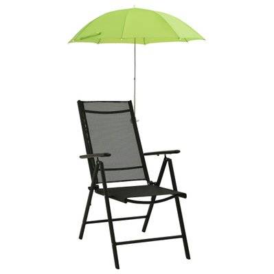 vidaXL Parasols de chaise de camping 2 pcs Vert 105 cm - 47935 - 8719883760247