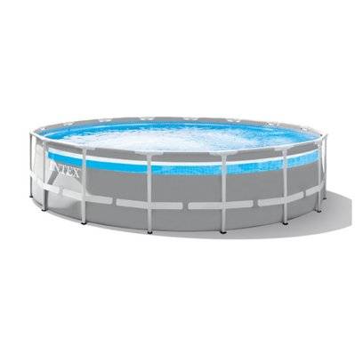 Piscine tubulaire Prism Frame Clear Window ronde 4,88 x 1,22 m - Intex - 29560 - 6941057420844