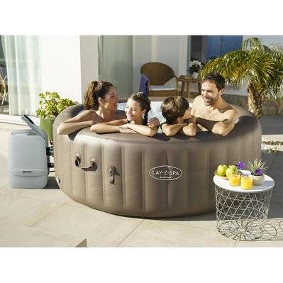 Spa gonflable Lay-Z-Spa Dominica rond Hydrojet 4/6 places - Bestway - 44124 - 6941607320457