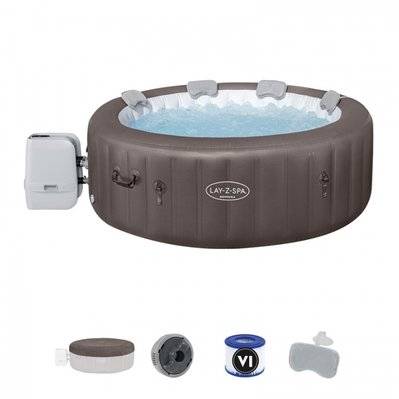 Spa gonflable Lay-Z-Spa Dominica rond Hydrojet 4/6 places - Bestway - 44124 - 6941607320457