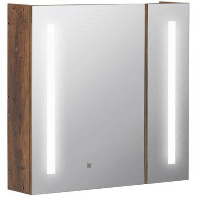 Miroir lumineux LED armoire murale salle de bain 2 en 1 - 834-442 - 3662970105092