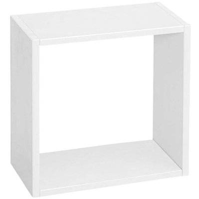Etagère cube modulable en pin 32 x 32 x 17 cm blanc - 58117 - 5902574666345