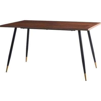 Table repas "Kavita" - 140 x 80 x 76 cm - Chêne - 121643 - 3701577601115