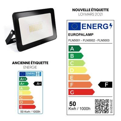 Projecteur LED 50W Ipad Blanc chaud 3000K Haute Luminosité - 1882 - 7141143807835