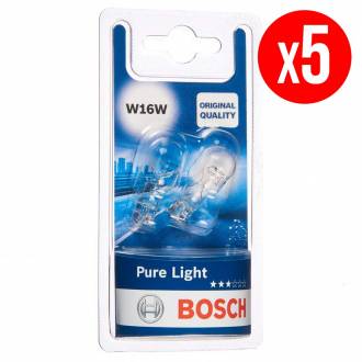 Pack de 10 ampoules Pure light - type W16W - 12 V