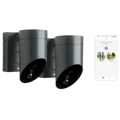 2 Outdoor Camera grises - Caméras de surveillance extérieures sans fil - 1870472 - 3660849574697