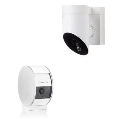 1 caméra intérieure Somfy Indoor Camera et 1 extérieure Somfy Outdoor Camera blanche - Somfy Protect - 1875252 - 3660849588953