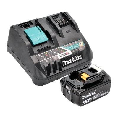 Makita Power Source Kit 18 V avec - 1x Batterie BL 1830 B 3,0 Ah (197599-5) + Chargeur rapide multiple DC 18 RE (198720-9) - 28578 - 4064677039141