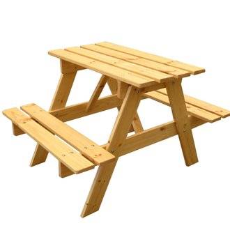 Table Enfant en bois  81x60xH50 cm - TIMBELA M012-1