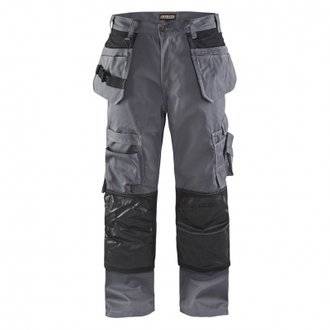 Pantalon de travail multipoche BLAKLÄDER Spécial Sols - renforts Cordura® - 300 g/m² - gris clair/noir - taille 58C