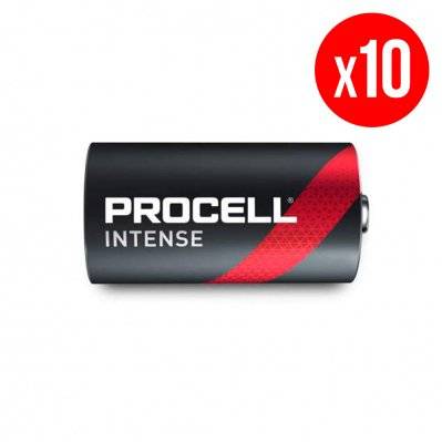 Boîte de 10 piles PROCELL Intense Duracell - LR20 - D - PX130010 - 5000394137011