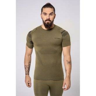 Maillot thermoactif manches courtes Tactical SPAIO - vert forêt - Tailles:2XL