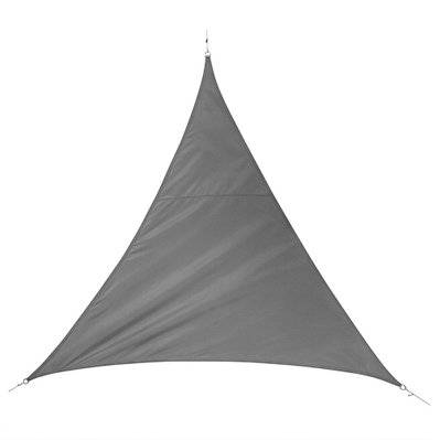 Voile d'ombrage triangulaire QUITO - 5 x 5 m - 160 g/m² - bronze - 159479 - 3560239712046