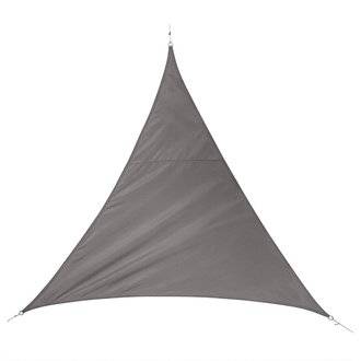 Voile d'ombrage triangulaire QUITO - 3 x 3 m - 160 g/m² - bronze