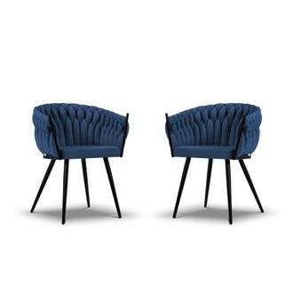 Set de 2 fauteuils Simi - bleu foncé