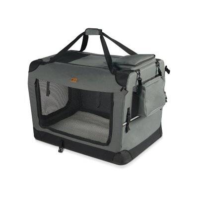 VOUNOT Sac transport pliable chien chat caisse cage portable 50x35x36cm gris - 8425466364253 - 6973424413265