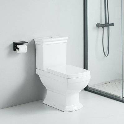 Toilette WC à poser rétro MADRY en céramique - TLTR-2025W-B/TLTR-2025W-C - 3760341613907