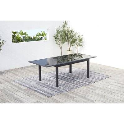 Table extensible de jardin Aluminium 6 à 12 places RAVENNE - 192902 - 3760285051773