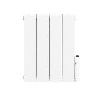 Radiateur électrique fixe 1000W - Connecté Wi-Fi - Fluide Caloporteur - Thermostat programmable - Blanc - Bloom Heatzy