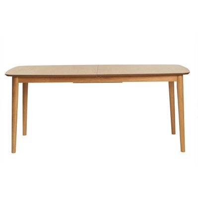 Table extensible rallonges intégrées rectangulaire en bois clair chêne L180-220 cm EGO - - 55441 - 3662275139983