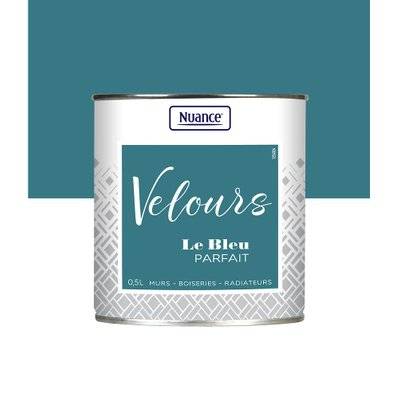 Peinture Velours - Bleu parfait - Multi-support - 0,5L - 3505391084211 - 3505391084211