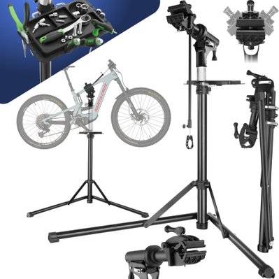 Tectake  Support de réparation pour vélo Jan jusqu'à 50kg, adapté aux vélos électriques - 404919 - 4061173246462