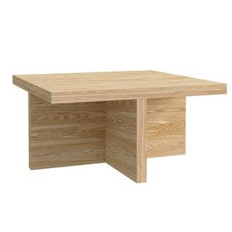Table basse en bois style scandinave MUNICH 70 x 70 x 35 cm