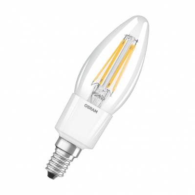 Ampoule LED dimmable flamme à filament - E14 - 5 W - blanc chaud - 25062031 - 4052899961814