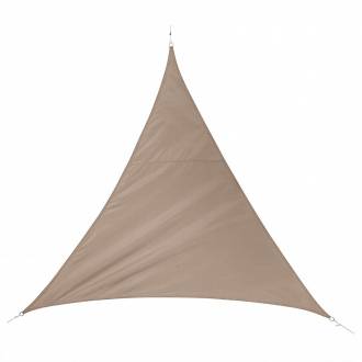 Voile d'ombrage triangulaire QUITO - 5 x 5 m - 160 g/m² - taupe