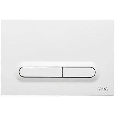 Vitra  Loop T Plaque de déclenchement double touche, blanc brillant (740-0700) - 8693405262016 - 8693405262016