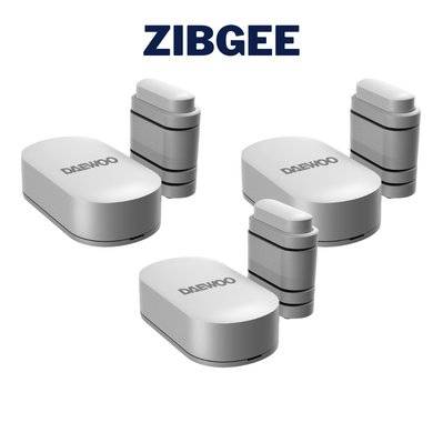 Pack de 3 contacteurs de porte ZIGBEE WDS502Z compatible avec la centrale d'alarme PA501Z - WDS502ZP3 - 3760285860016