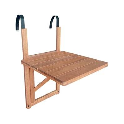 Table d'appoint en bois pour balcon. carrée. rabattable. hauteur ajustable - 3760388441570 - 3760388441570