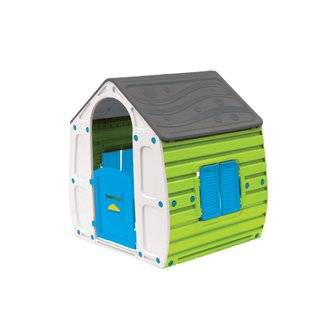 Cabane colorée en plastique pour enfant - LOU- L102 X l90 X H109 cm