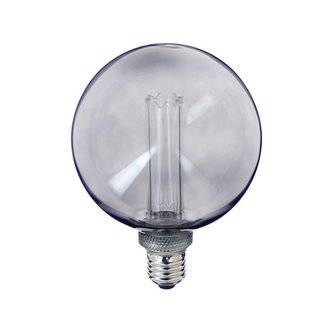 Ampoule LED Globe hologramme - E27 - 4 W - blanc chaud - verre fumé