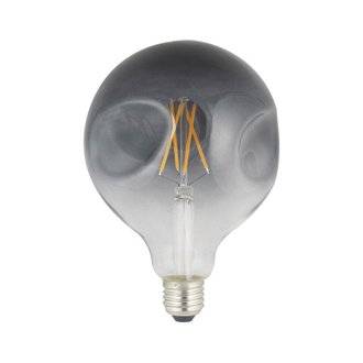 Ampoule LED Globe - E27 - 6 W - Ø12,5 cm - blanc chaud - verre fumé