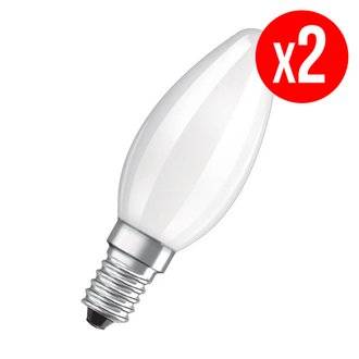 Pack de 2 ampoules LED Star à filament - E14 - 2,8 W - blanc chaud