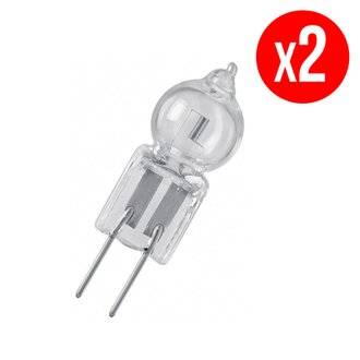 Pack de 2 ampoules halogènes capsule - G4 - 10W - 280 lm - blanc chaud